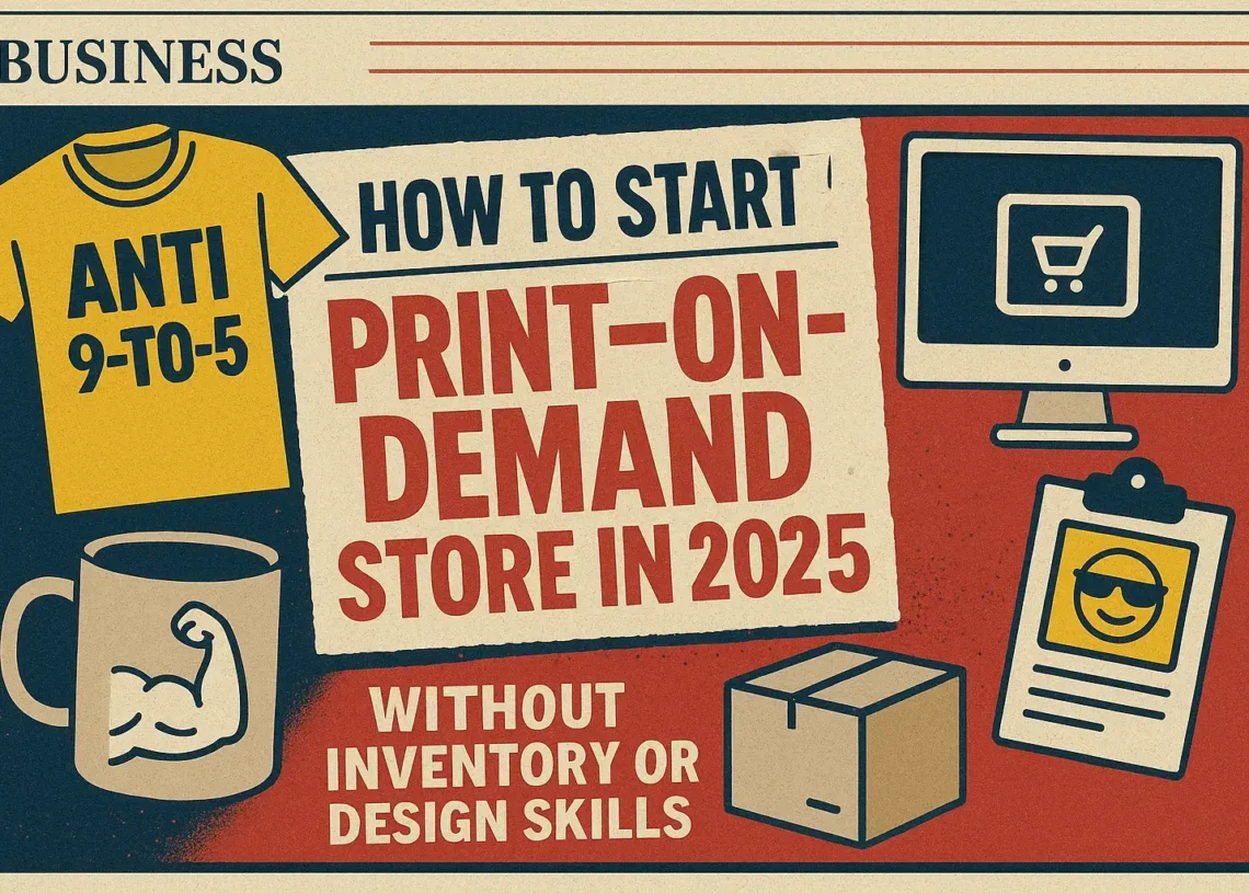 How to start a print-on-demand store in 2025 with no inventory or design skills
