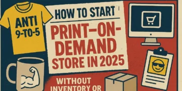 How to start a print-on-demand store in 2025 with no inventory or design skills